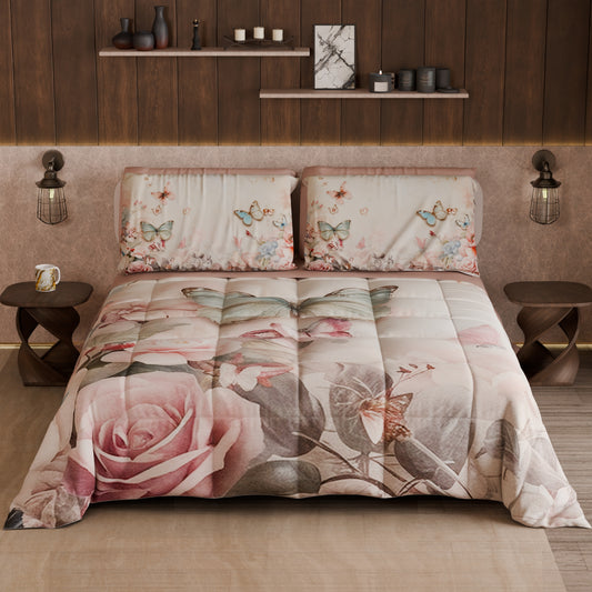 Couette, Edredon double, simple, une place et demie Floral F10