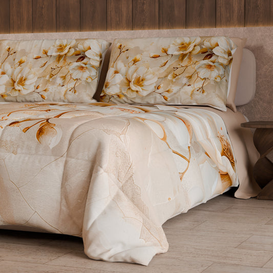 Couette, Edredon Double, Simple, 1 place et demie Floral F12