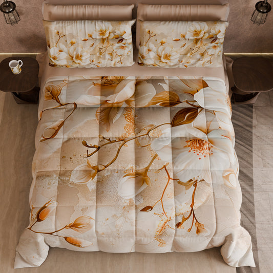 Couette, Edredon Double, Simple, 1 place et demie Floral F12