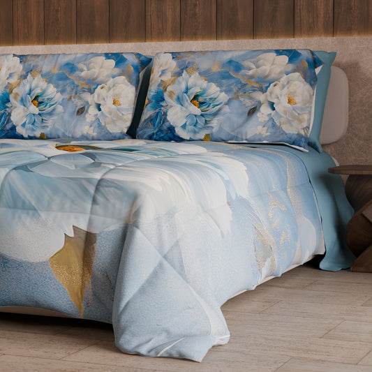 Couette, Edredon Double, Simple, 1 place et demie Floral F13