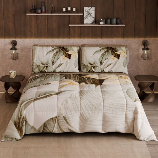 Couette, Edredon double, simple, une place et demie Floral F19