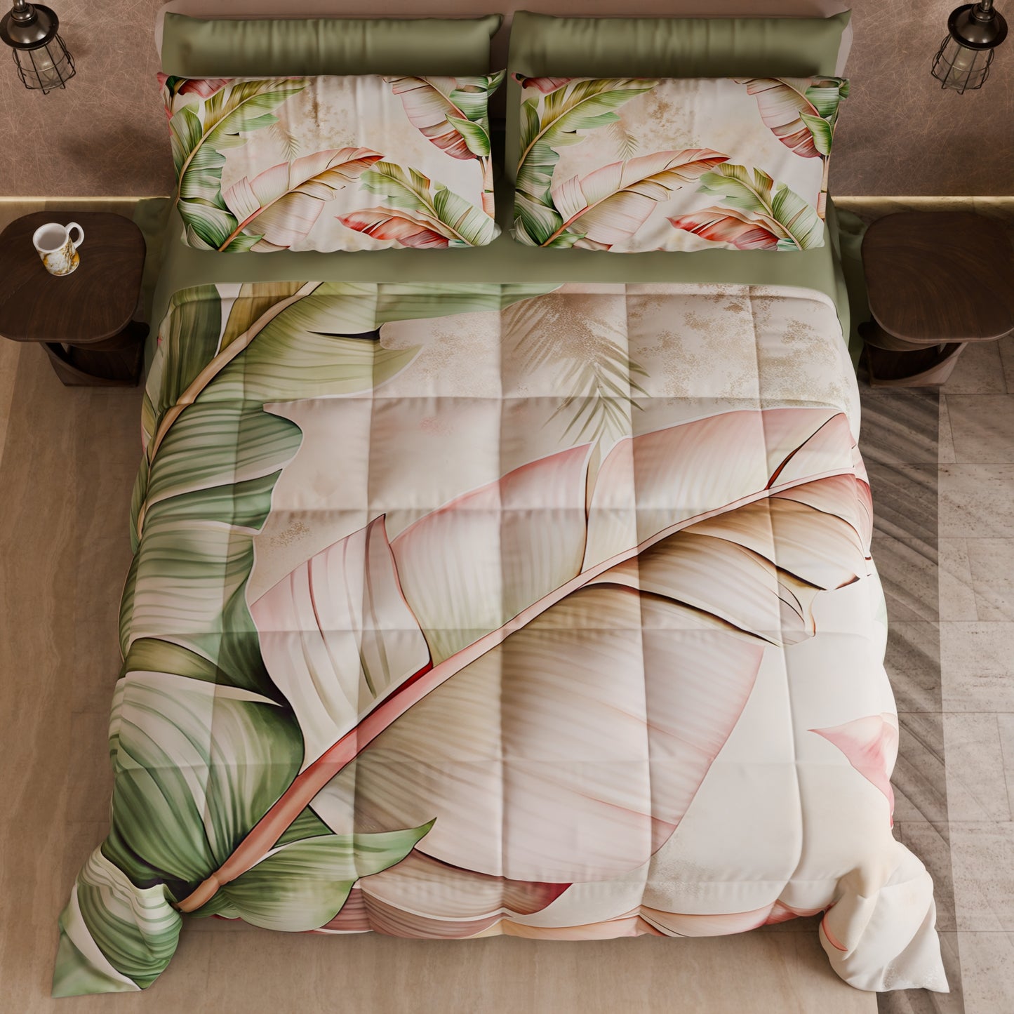 Piumone, Trapunta Matrimoniale, Singola, Piazza e Mezza Floreale F191