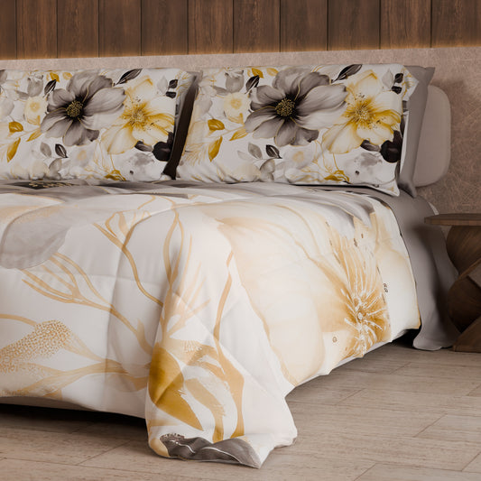 Couette, Edredon double, simple, une place et demie Floral F28