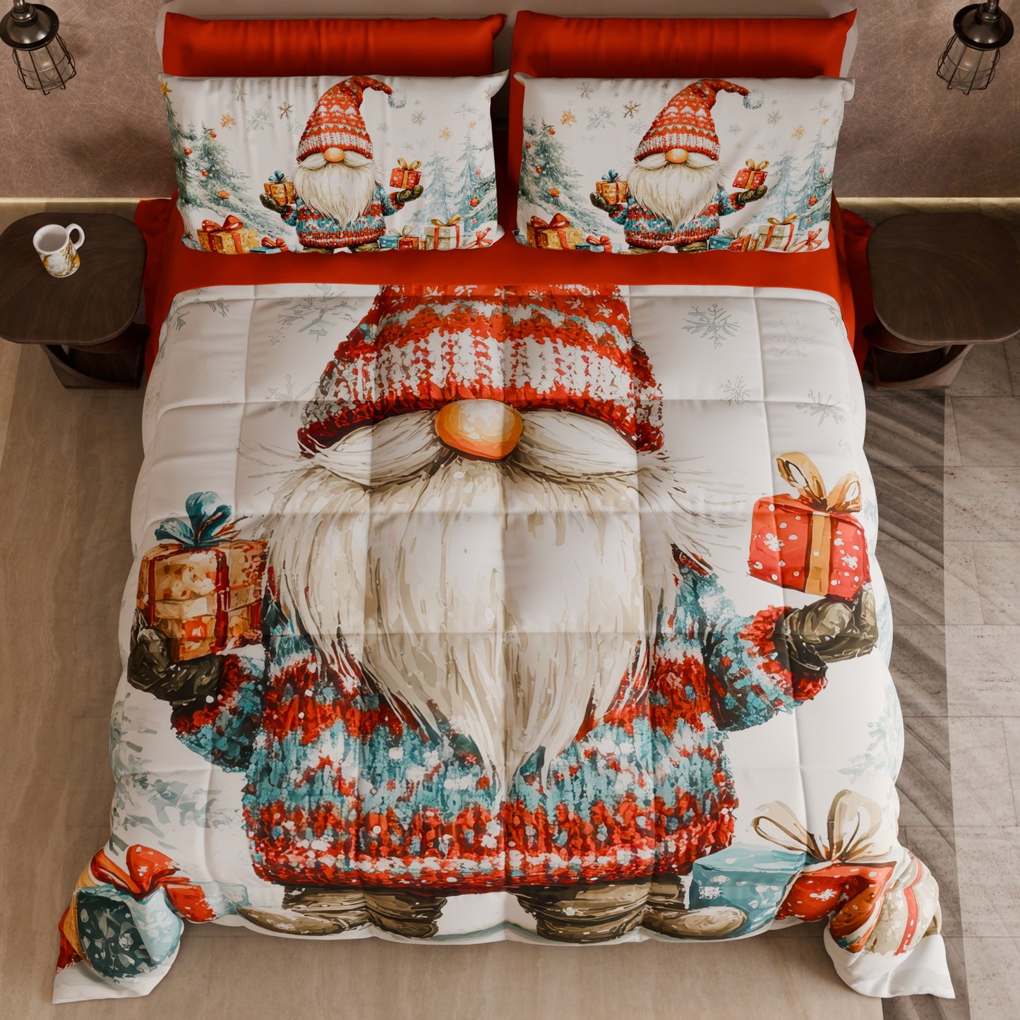 Trapunta Matrimoniale Natale, Singola, Piazza e Mezza 25 Xmas 19