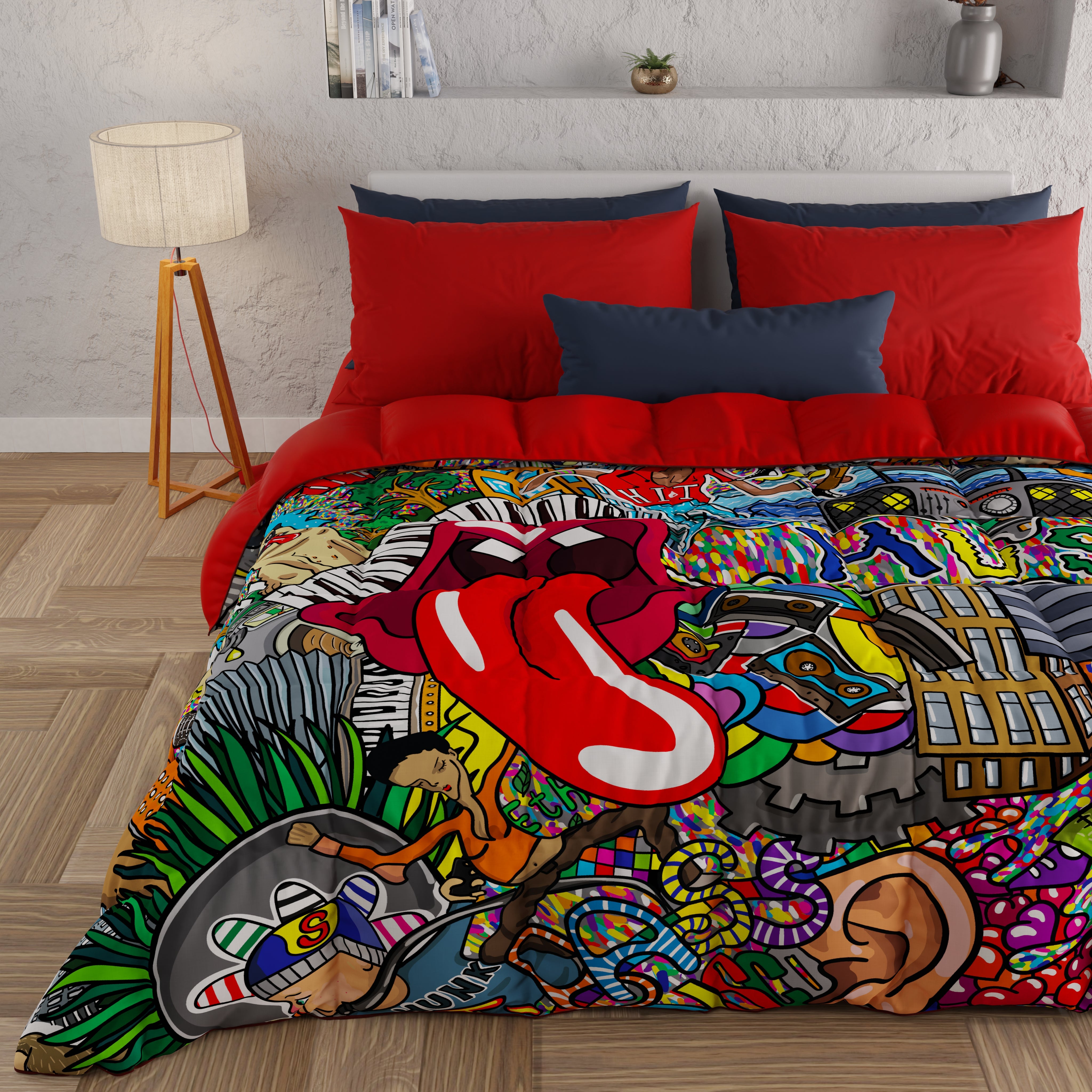 Trapunta Invernale Trapunta Piumone Invernale Scozzese Rosso