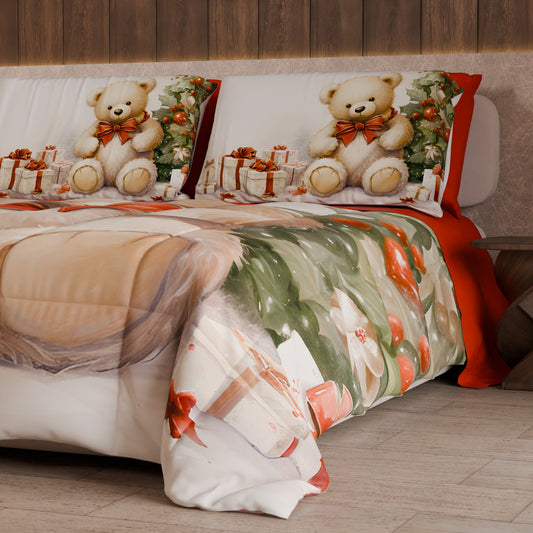Duvet, Couette double, Simple, Une place et demie Ourson 01