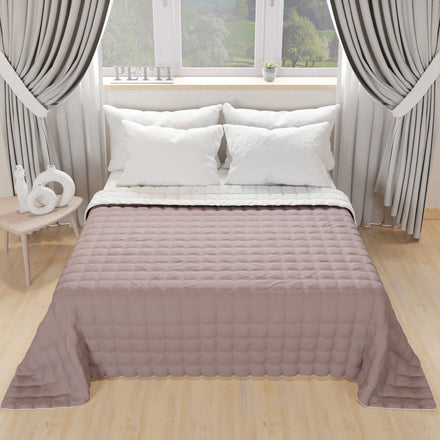 Double Face Mud Dove Gray Spring Autumn Bedspread Quilt
