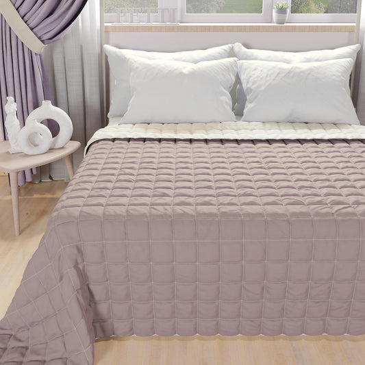 Double Face Mud Dove Gray Spring Autumn Bedspread Quilt