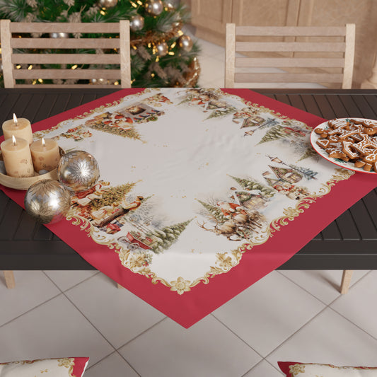 Centre de table de Noël pour cuisine en impression numérique vintage Xmas