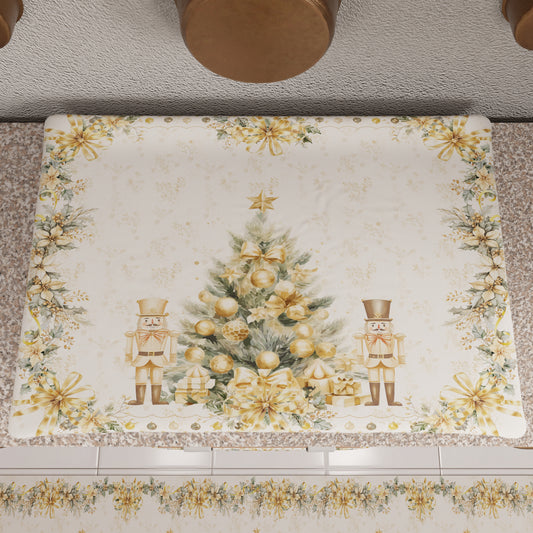 Coprifornello Natalizio Coprifuochi Cucina in Stampa Digitale Xmas Gold