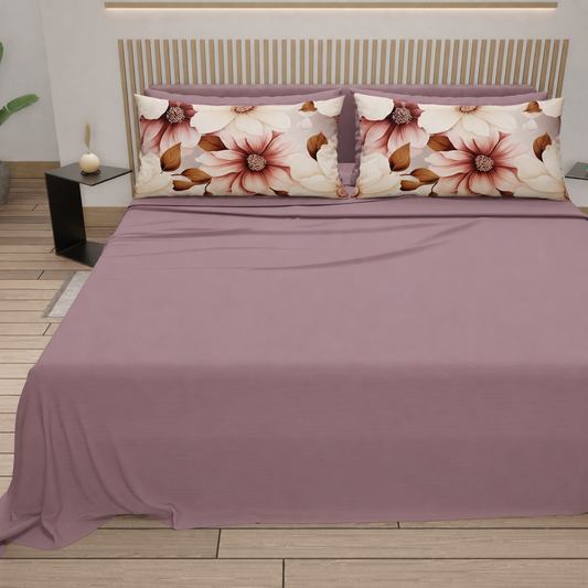 Completo letto PETTI Petalo 02 Cipria Scuro – vista frontale