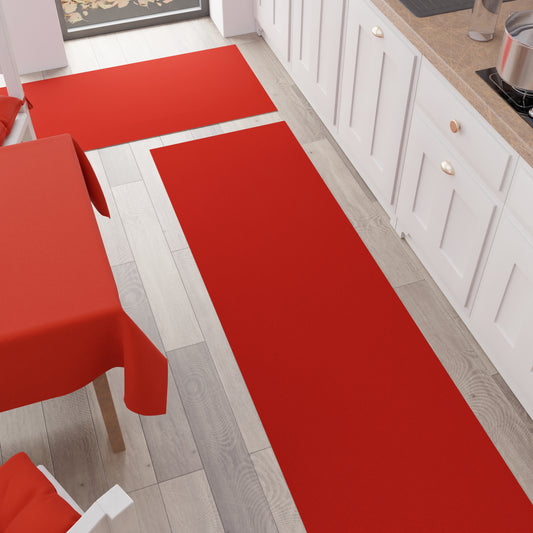 Tappeto Cucina Passatoia Cucina Tinta Unita Rosso