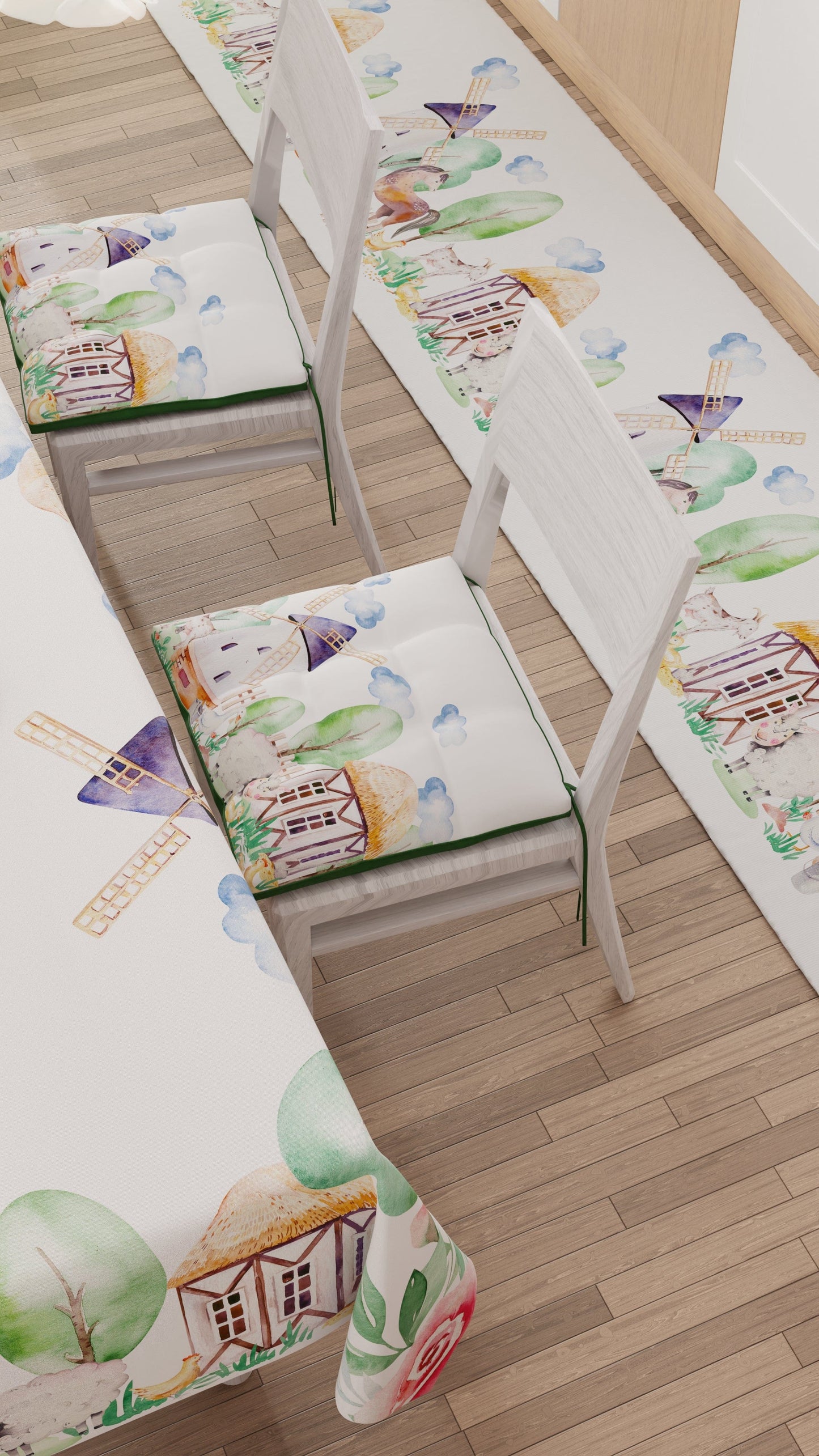 Tovaglia da tavola Antimacchia, Copritavolo da Cucina, Party-02.