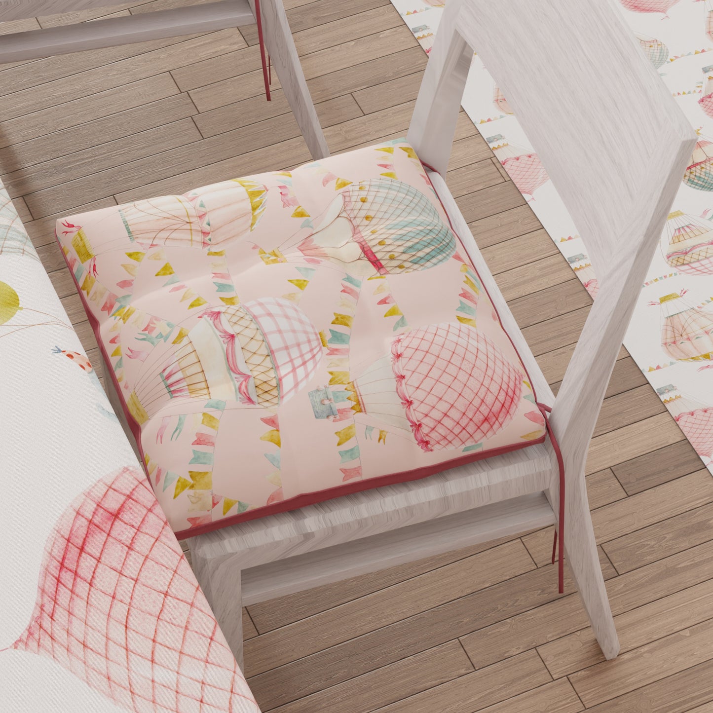 Chair Cushions Chair Covers 6 Pieces Party Elephants Pink