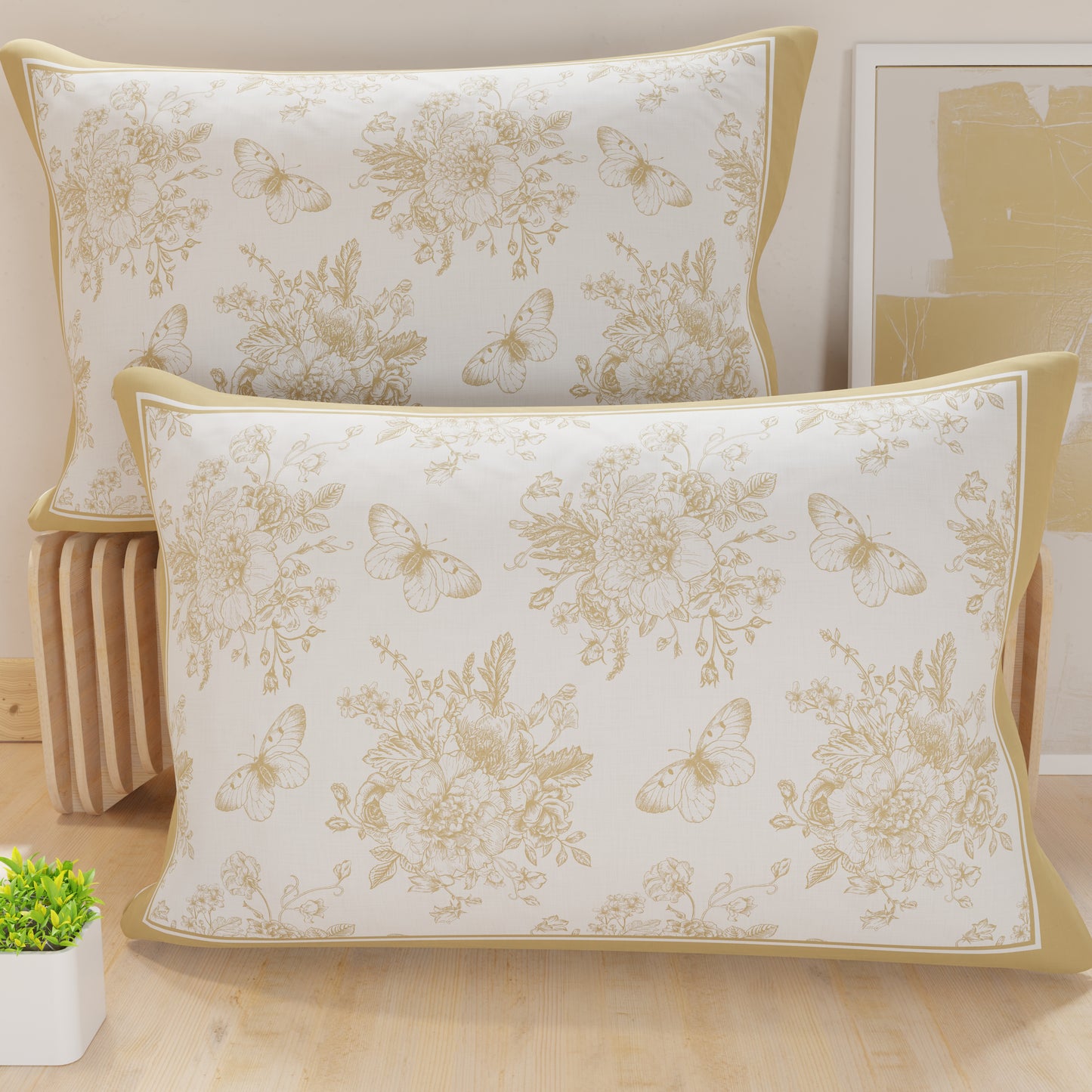 Federe, Federe Cuscini in Stampa Digitale, Botanic Beige