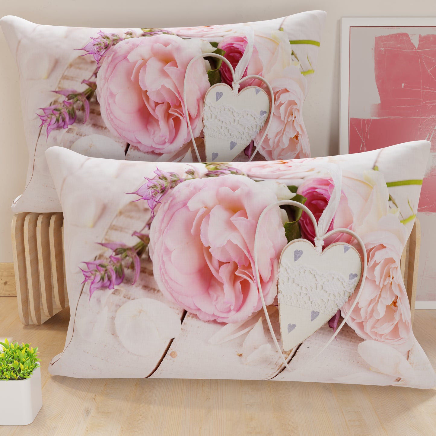 Taies d'oreiller, housses de coussin en impression numérique, Country Chic