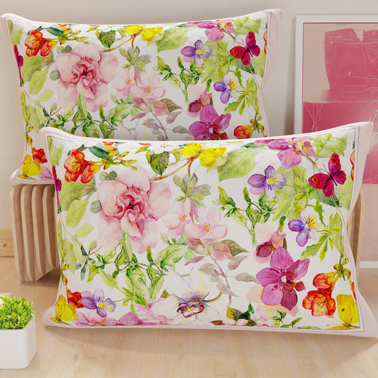 Federe Cuscini Letto Stampa Digitale Farfalle 40x70 Made in Italy | PETTI