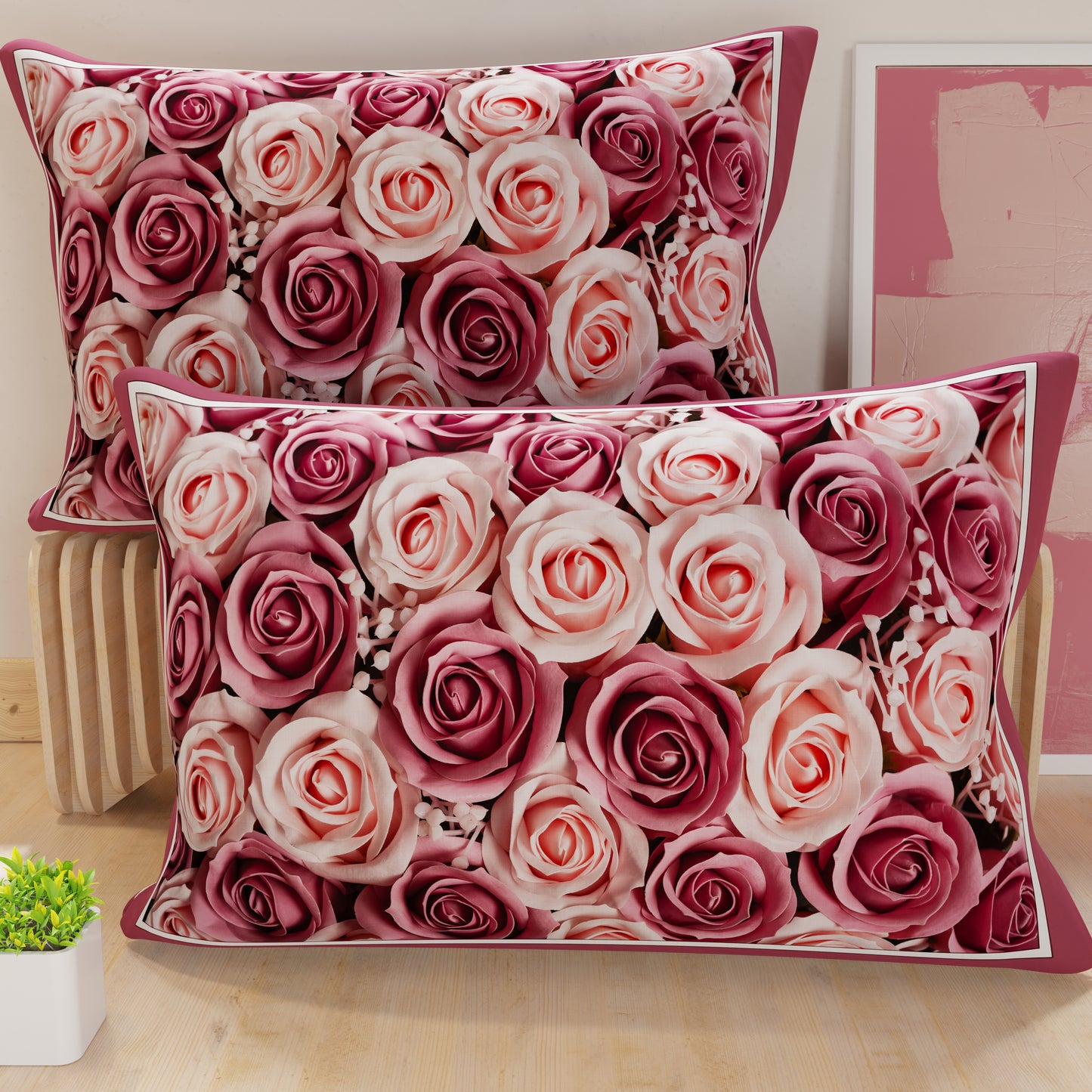 Taies d'oreiller, housses de coussin en impression numérique, Floral 15