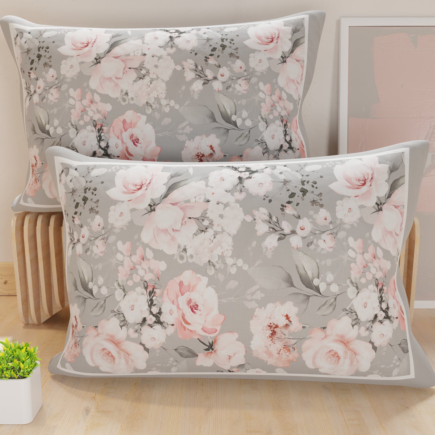 Taies d'oreiller, Taies d'oreiller en impression numérique, Floral 17-02