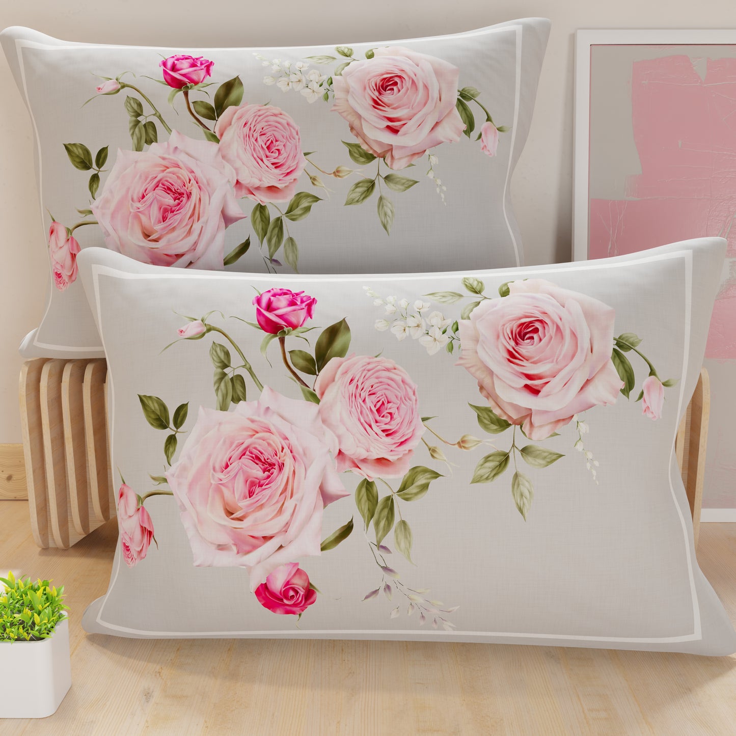 Taies d'oreiller, housses de coussin en impression numérique, Floral 20-02