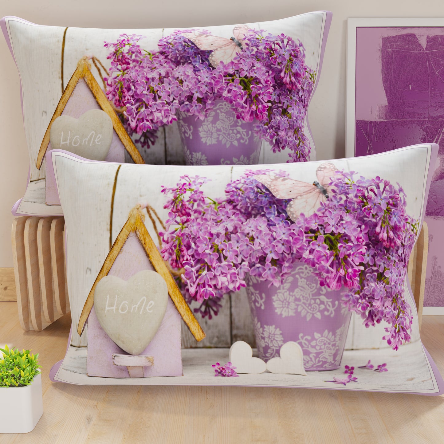 Taies d'oreiller, Taies d'oreiller en impression numérique, Shabby 01