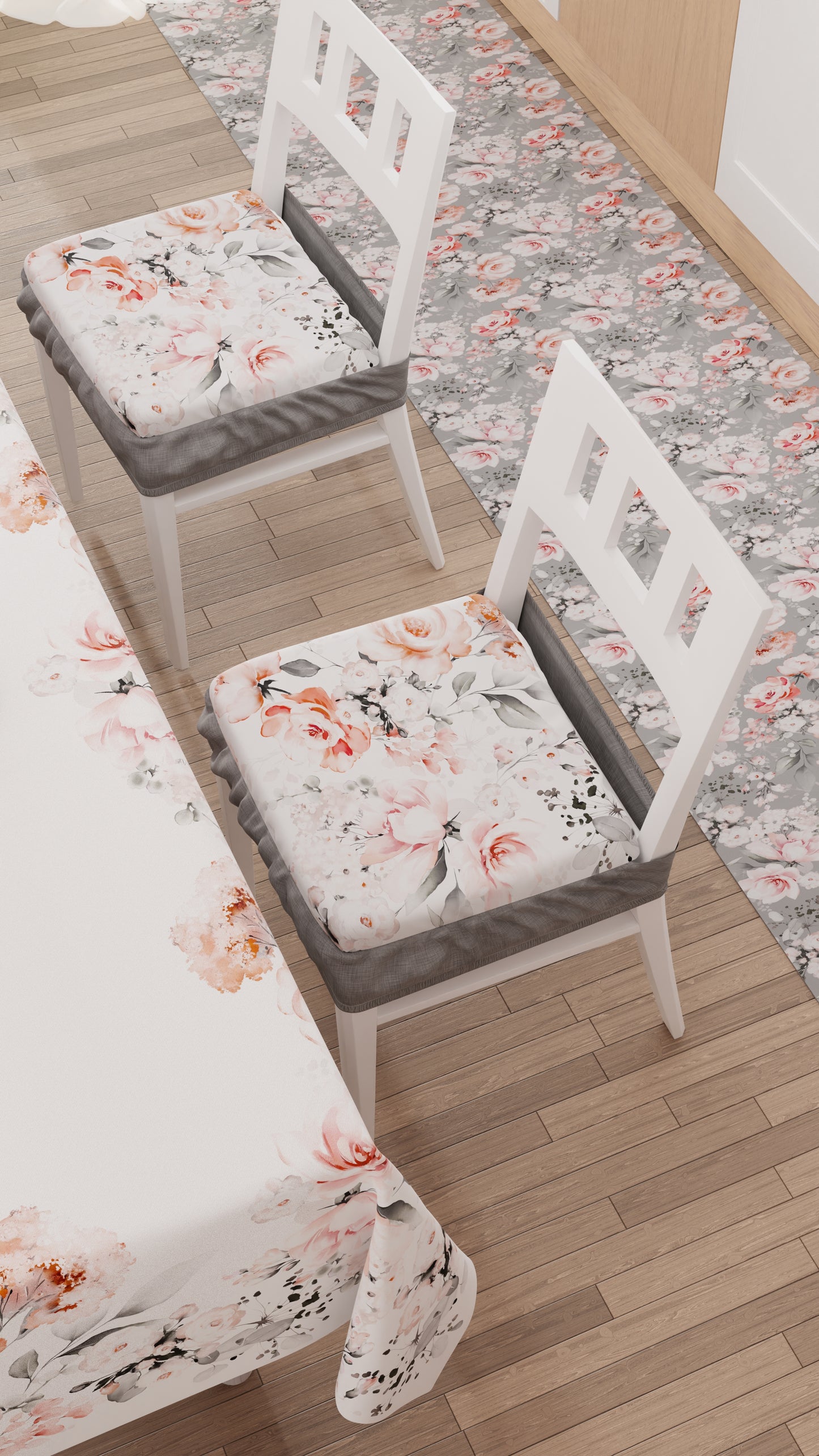 Cuscini per Sedie con Elastico Coprisedia in Stampa Digitale 2 Pezzi Floreale-17.