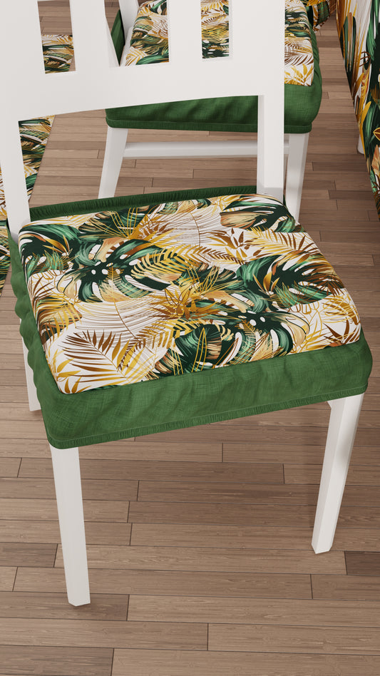 Coussins pour Chaises avec Élastique Housses de Chaise en Impression Digitale Tropicale 04