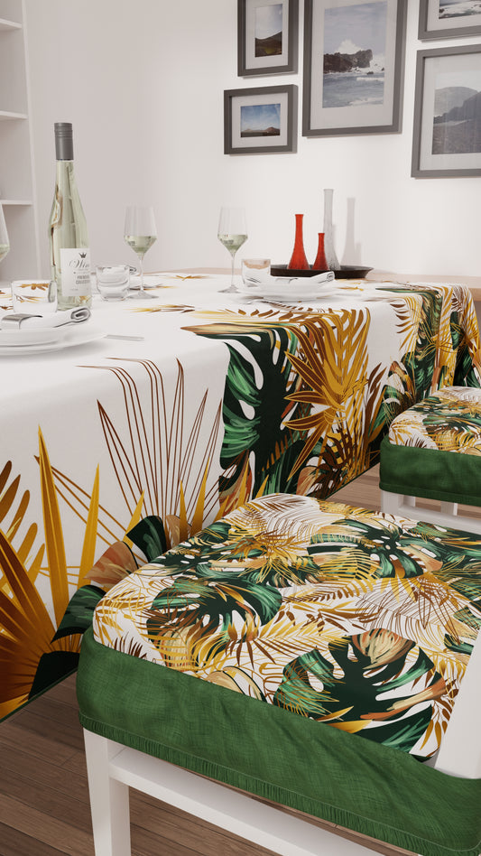 Coussins pour Chaises avec Élastique Housses de Chaise en Impression Digitale Tropicale 04