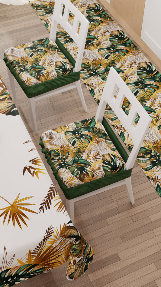 Coussins pour Chaises avec Élastique Housses de Chaise en Impression Digitale Tropicale 04