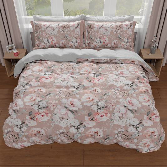Housse de couette double, simple, une place et demie, Floral 17-03