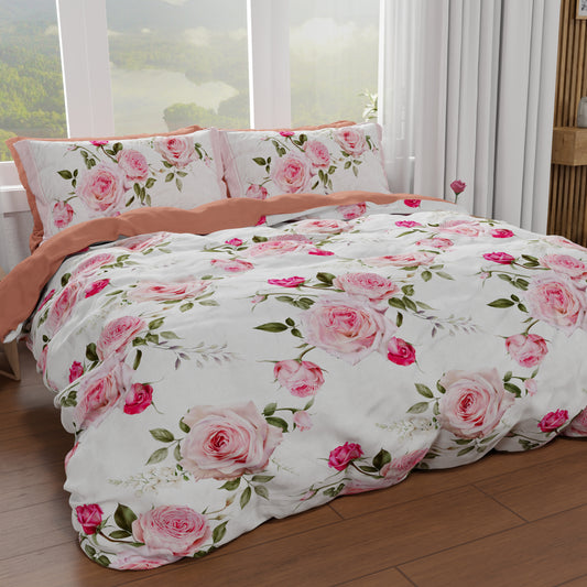 Housse de couette double, simple, une place et demie, Floral 20-00