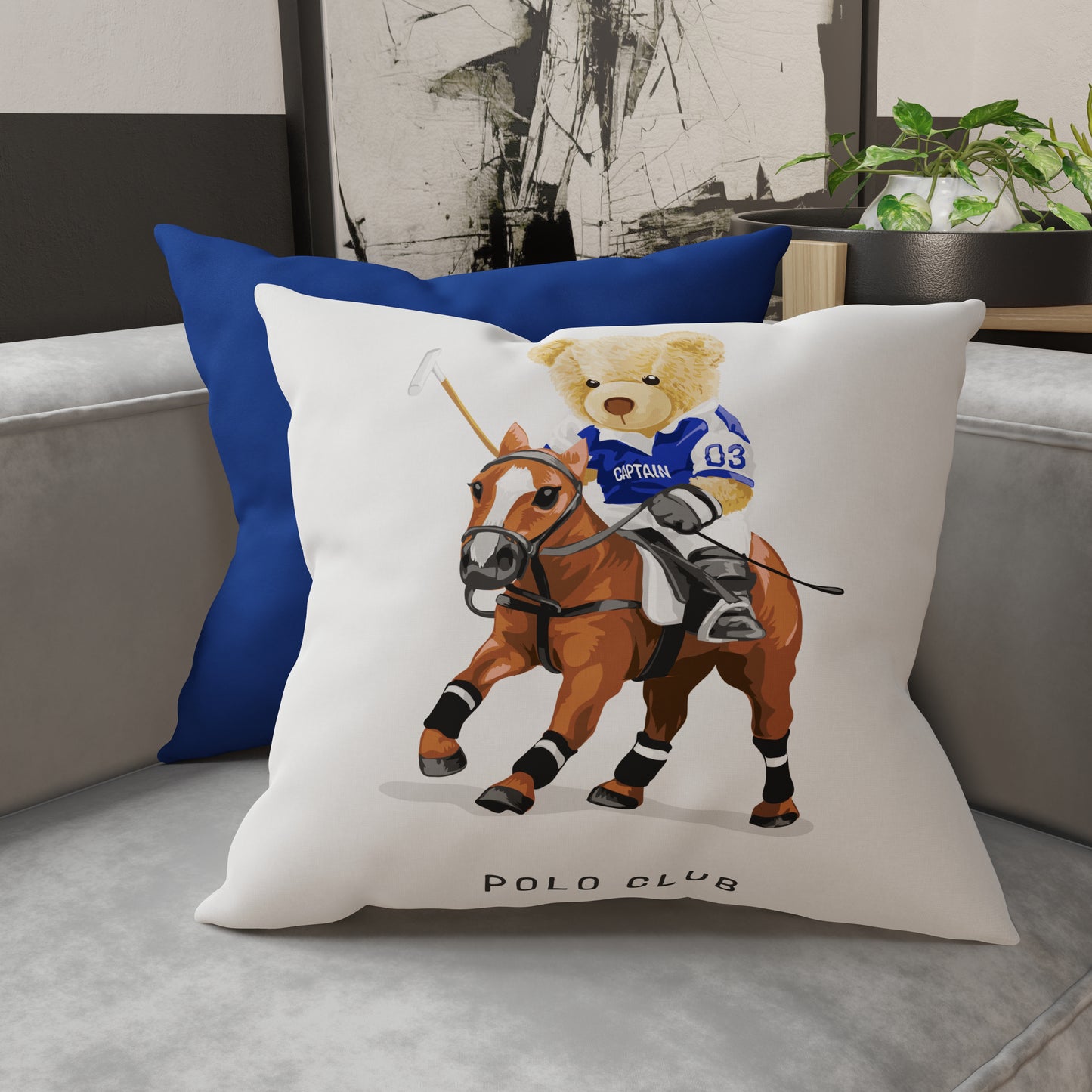 Cuscini, Copricuscini Divano, Cuscini Arredo in Stampa Digitale Teddy Polo