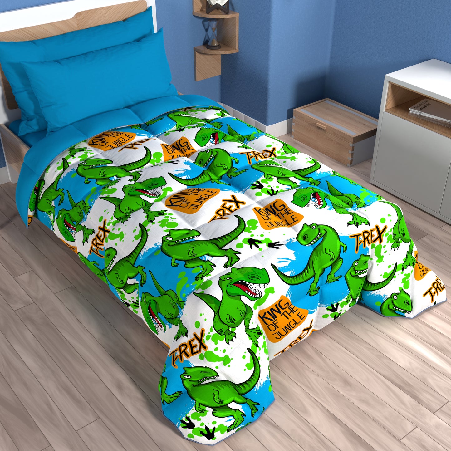 Duvet, Double, Single, Square and Half Quilt, T-Rex