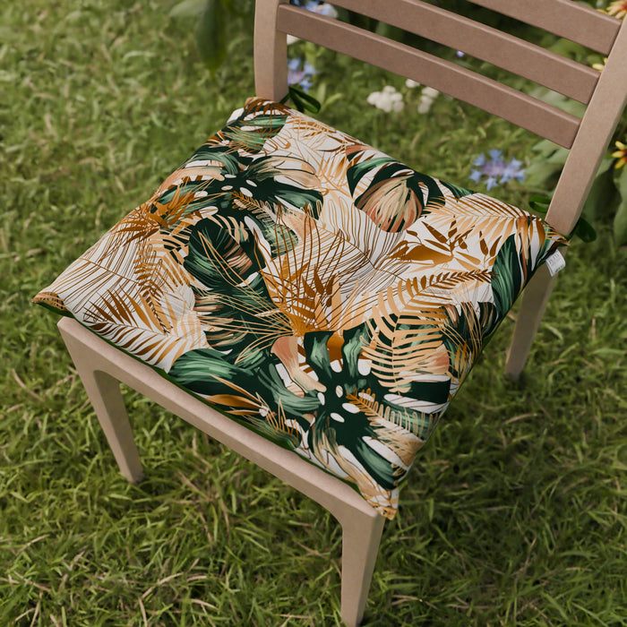 Cuscini per Sedie Tropicali — Palme, Pappagalli Set 6