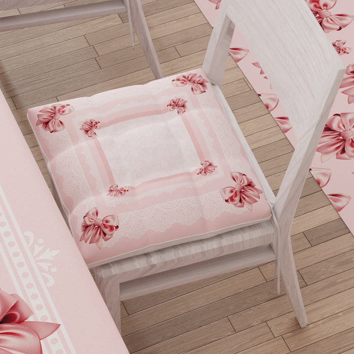 Cuscini per Sedie Fiocco — Rosa, Beige, Grigio Set 6 Pz