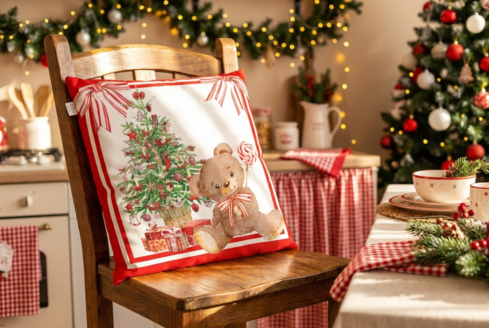 Cuscini per Sedie Natalizi — 24 Fantasie Set 6 Pezzi