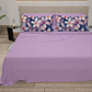 Lenzuola in Cotone, Completo Letto con Federe in Stampa Digitale Petalo 16 Lilla.