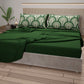 Tovaglia Rotonda Antimacchia Elegante - Ideale per cucina e sala da pranzo Delta Salvia Verde Scuro.