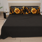 Lenzuola in Cotone, Completo Letto con Federe in Stampa Digitale Autunno 02 Nero