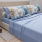 Lenzuola in Cotone, Completo Letto con Federe in Stampa Digitale Floreale Mar-12