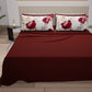 Lenzuola in Cotone, Completo Letto con Federe in Stampa Digitale Floreale 04-171