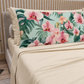 Lenzuola in Cotone, Completo Letto con Federe in Stampa Digitale Petalo 03 Panna.