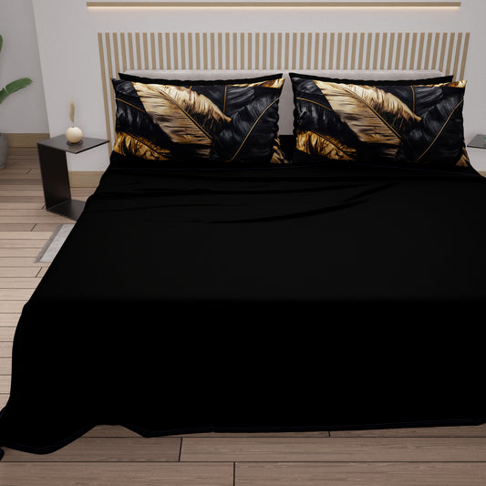 Draps en coton, parure de lit avec taies d'oreiller en impression numérique Tropical 06-7