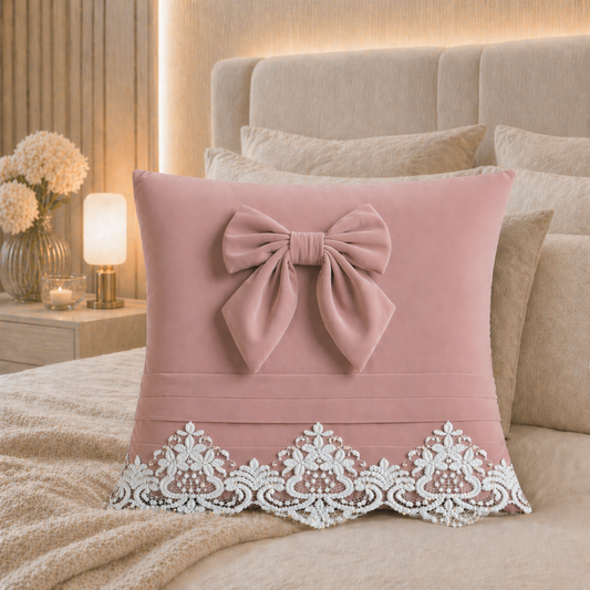 Coussins Décoratifs en Velours 1pc, Coussins de Canapé Bijou Rose Pâle