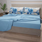 Lenzuola in Cotone, Completo Letto con Federe in Stampa Digitale Floreale 107