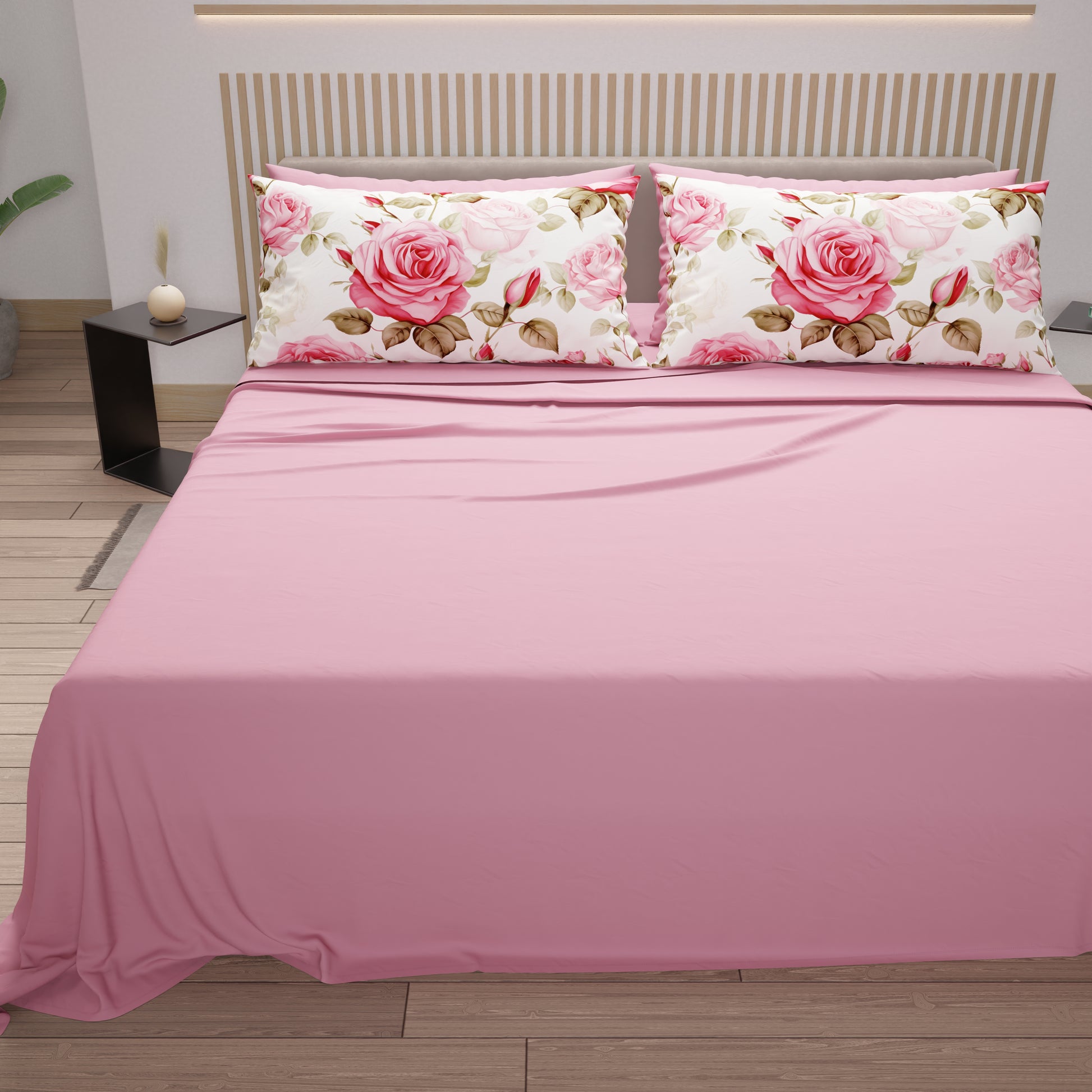 2/3 pezzi Set biancheria da letto con stampa fiocco rosa 2/3 pezzi Set biancheria da letto con stampa fiocco rosa