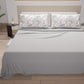 Cotton Sheets, Bed Set with Floral Digital Print Pillowcases 17-02