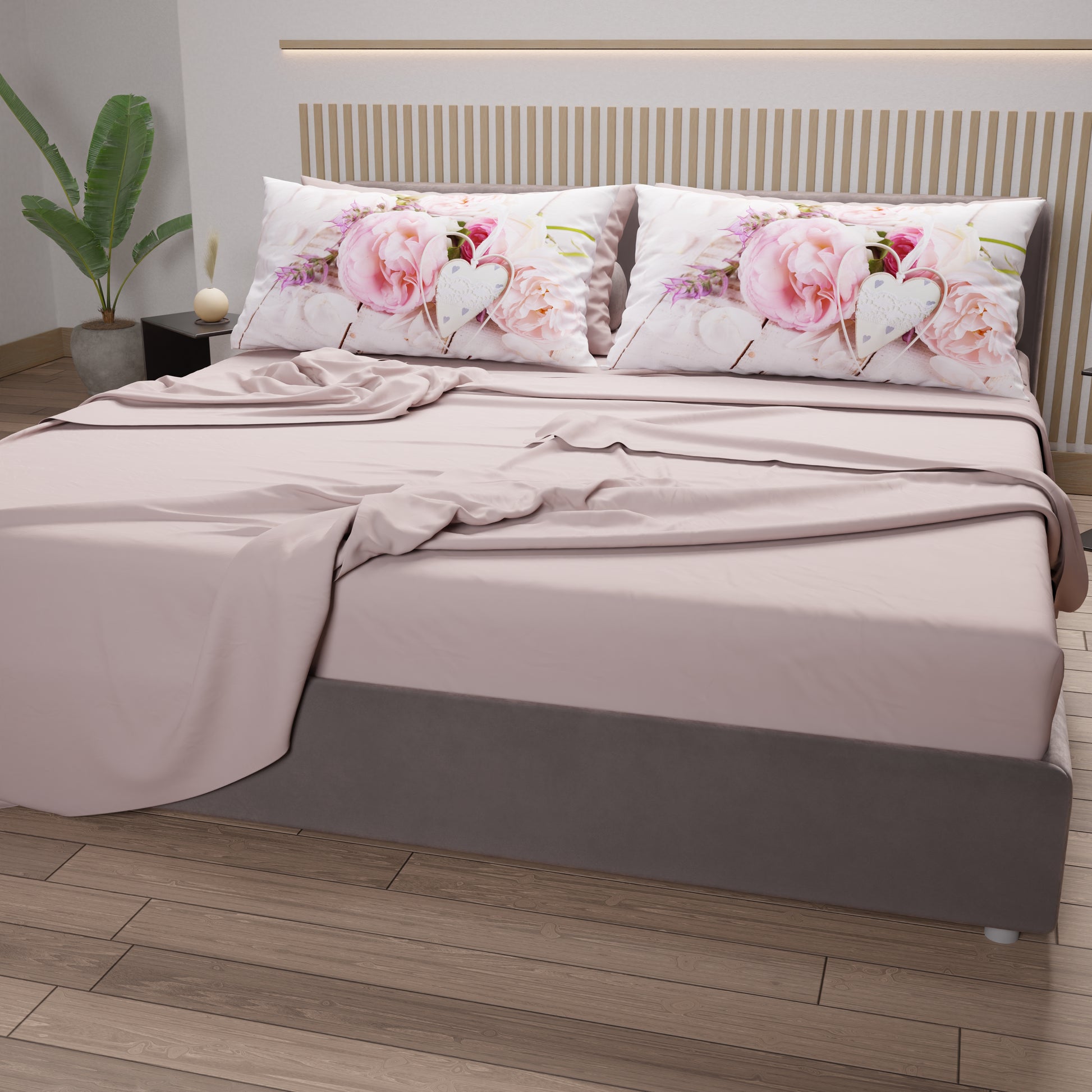 Completo letto lenzuola federe letto stampa fantasia 100% cotone Made –  SmartDecoHome