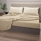 Cotton Sheets, Bed Set with World Beige Digital Print Pillowcases