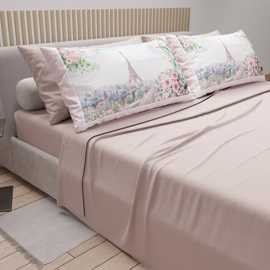 Lenzuola in Cotone, Completo Letto con Federe in Stampa Digitale City 01